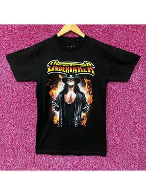 WWE Undertaker Flames Lord Of Darkness Graphic Design T-Shirt Small